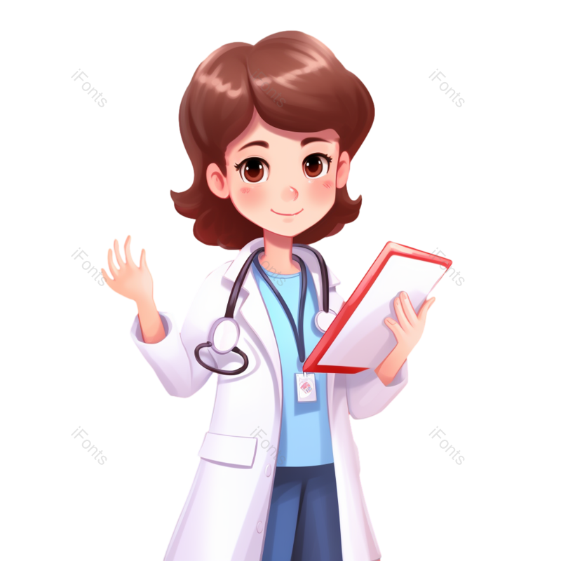 上班图片,女医生元素,PNG,免抠素材
